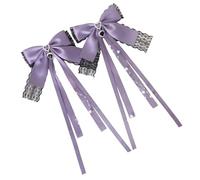 1Pair Fiocchi Del Nastro Fermagli Dei Capelli Unici Colori Solidi di Modo Hairpieces Accessori Eleganti Per Le Femmine