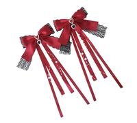 1Pair Fiocchi Del Nastro Fermagli Dei Capelli Unici Colori Solidi di Modo Hairpieces Accessori Eleganti Per Le Femmine