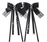 1Pair Fiocchi Del Nastro Fermagli Dei Capelli Unici Colori Solidi di Modo Hairpieces Accessori Eleganti Per Le Femmine