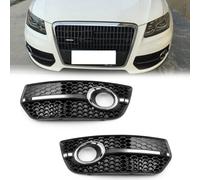 1Pair Front Bumper Grill Fog Light Lamp Covers Trim For Audi Q5 2009-2011 DE L3