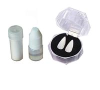 1pair Halloween Cosplay Vampire Zanne Denti Costume Costume Protesi Puntelli Vampiro Zombie Denti, 19mm+Massaggiagengive