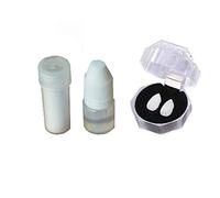 1pair Halloween Cosplay Vampire Zanne Denti Costume Protesi Puntelli Vampiro Zombie Denti, 13mm+Massaggiagengive