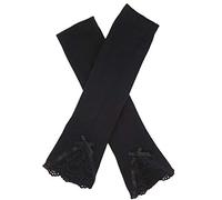 1pair Manicotti Lunghi Guanti Neri Donne Elastico Maniche Lunghe Guanti Senza Dita Per La Ragazza Delle Donne