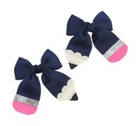 1Pair Morbido Tessuto Matita Cheerleader Capelli Archi Clip di Moda Barrettes Per Bambini Scuola Stagione Accessori