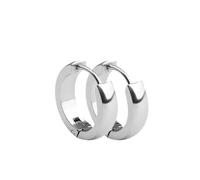 1Pair Punk In Acciaio Inox Rotondo Cerchio Orecchini A Cerchio Per Gli Uomini Delle Donne Non Fade Anelli Dell'orecchio Hip Hop Gioielli, Misura unica, Agata