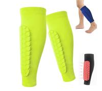 1Pair Shin Guards Soccer Kids, Soccer Shin Guards Adult Youth, Espinilleras De Futbol Para Hombres, Shin Pads Cover for Sports (Green,XL)