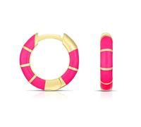 1pair Summer Enamer Orecchini Rotondi Per Le Donne Rotondo Drip Olio Piercing A Forma Di Orecchini Rim, Pietra