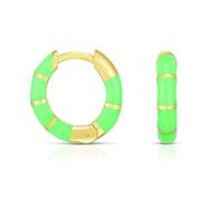 1pair Summer Enamer Orecchini Rotondi Per Le Donne Rotondo Drip Olio Piercing A Forma Di Orecchini Rim, Pietra