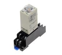 1pc 0-30 S Power-on Delay Rotary Knob DPDT Timer Timing Time Relay DC 12V H3Y-2 With Base Socket PYF08A CZMDKEXM