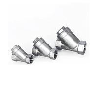 1pc 1-1/2" BSP Female Thread 304 Stainless Steel Inline Y Type Filter Strainer Valve