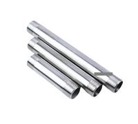 1pc 1-1/4" Male Thread Equal 100mm Extension Tube Pipe Fitting 304 Stainless Steel Connector