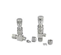 1pc 1/16 "1/8" 1/4" 3/8" 1/2" pollici 2 3 4 6 8 10 12 mm Tubo Compreesion Union 304 316 Acciaio Regolazione Valvola ad ago PIUHRKLEVD (1l8 Pollice 3.16 75 mm, SS3. 04_Foro di flusso 2MM_Angolo retto)