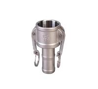 1PC 1/2 3/4 1-1/4 In Acciaio Inox 304 Homebrew Camlock Adattatore di Montaggio MPT FPT Barb Camlock Sgancio Rapido for pompe for tubi flessibili Raccordi(C,1-1/2")