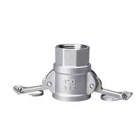 1PC 1/2" 3/4" 1“ 304 Adattatore for raccordo Camlock for irrigatore da giardino in acciaio inossidabile Barb Camlock Sgancio rapido for raccordi for pompe for tubi flessibili(D,1")