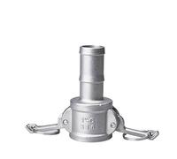 1PC 1/2" 3/4" 1“ 304 Adattatore for raccordo Camlock for irrigatore da giardino in acciaio inossidabile Barb Camlock Sgancio rapido for raccordi for pompe for tubi flessibili(C,1")