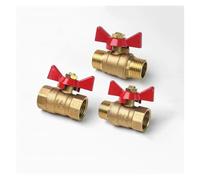 1pc 1/2" BSP Female to Female Thread Two Way Brass Shut Off Ball Valve With Handle