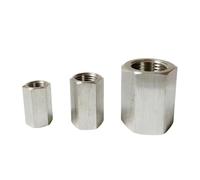 1PC 1/2" BSPP Female Thread 304 Stainless Steel High Pressure Pipe Fitting Hex Connector Adapter