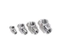 1PC 1/2" BSPT Female Tee 3 Ways 304 Stainless Steel Pipe Fitting Water Gas Oil
