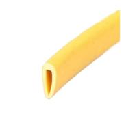 1PC 1/3/10M U Striscia di gomma 12x5mm Bordo di protezione Sigillante for paraurti di auto, pannelli in vetro, metallo e legno Bianco Nero Giallo Grigio(Yellow,1M)