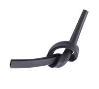 1PC 1/3/10M U Striscia di gomma 12x5mm Bordo di protezione Sigillante for paraurti di auto, pannelli in vetro, metallo e legno Bianco Nero Giallo Grigio(Black,1M)