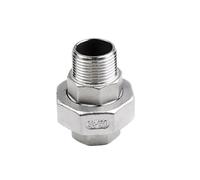 1PC 1/4 "3/8" 1/2 "3/4" 1 "1-1/4" 1-1/2 "BSP Femmina A Maschio Filettatura In Acciaio Inox 304 Tubo di Unione raccordo Adattatore del Connettore Accoppiatore(2")