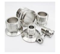 1PC 1/4 "3/8" 1/2" 3/4" 1 "1-1/4" 1-1/4" 1-1/2" NPT filettatura maschio in acciaio inox 304 raccordo esagonale per homebrew (NPT3I4 (ghiera 64))