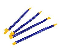 1PC 1/4 "3/8" 1/2" maschio rotondo/piatto ugello plastica flessibile acqua olio refrigerante tubi flessibili per macchina a controllo numerico computerizzato tornio 300mm-800mm (1/2 ", con