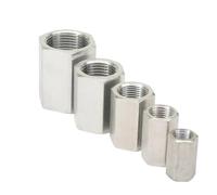 1PC 1/4" BSPP Female 304 Stainless Hex Nut Rod Pipe Adapters Max Pressure 8000 psi