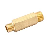 1pc 1/4" BSPP Male Equal Reduce Lengthen Brass Pipe Fitting Total Length 60mm