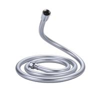 1PC 1.5m Ad Alta Pressione a Prova di Esplosione Tubo Idraulico Ugello PVC Argento Tubo Doccia Filettatura G1/2' Anti-avvolgimento Universale Tubo