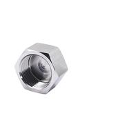 1PC 1/8 "1/4" 3/8 "1/2" 3/4 "1" BSP NPT Metrica Filettatura Femmina In Acciaio Inox 304 Testa Esagonale Tappo Tappo tubo di Raccordo(BSPP1I4)