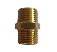 1PC 1/8 "1/4" 3/8 "1/2" 3/4 "1" BSPT NPT Maschio Esagonale Tettarelle da biberon Riduttore In Ottone Raccordo Adattatore del Connettore Acqua Gas Propano Giardino di Casa(1l8 NPT To 1l8 NPT)
