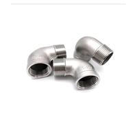 1PC 1/8" 1/4" 3/8" 1/2" 3/4" 1" Thread Street Elbow 90 Degree Angled SS 304 Stainless Steel Pipe Fitting Connectors Female x Male(DN8)