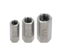 1pc 1/8 ''1/4'' 3/8'' 1/2'' Filettatura femmina Valvole di ritegno aria in acciaio inossidabile 304 Valvola unidirezionale for acqua Olio gas(1/2")