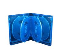 1PC 10 DVD Jewelry Case Trasparente Jewelry Box Contenitore Trasparente Acrilico Viaggio