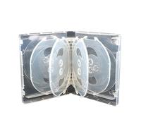 1PC 10 DVD Jewelry Case Trasparente Jewelry Box Contenitore Trasparente Acrilico Viaggio