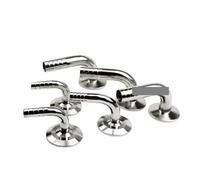 1pc 12.7/14/16/19/25/32/38/45/51/mm O.D SS304 Hose Pipe Fitting 1.5" 2” Tri Clamp 50.5mm/64mm Ferrule 90 Degree Elbow(38mm Ferrule 50.5)