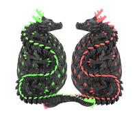 1pc 12-inch 3D Printed Glow in The Dark Dragon Eggs Fidget Toy Night Light for Home Office Desk Decor Collectible Gift Idea(Pink+Green,Style2)