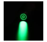 1PC 12MM Auto-Reset LED 3V 5V 6V12V 24V 220V Pulsante in metallo Interruttore Pulsante istantaneo Pulsante LED di ripristino automatico(Green-01,12V)