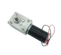 1PC 12V DC Motoriduttore a vite senza fine Riduttore 24v Potente Coppia Elevata 12 Volt Motore Elettrico Cambio Invertito Porta Robot Bringsmart(Size:24v 100rpm,Color:Package A)