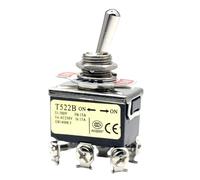 1PC 15A 250V 20A 125V AC ON ON 2 Posizione DPDT 6Pin Interruttori a bilanciere for impieghi gravosi