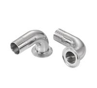 1PC 16mm Hose Barb to 1.5" Tri Clamp 90 Deg Elbow TC50.5mm SUS304 Stainless Steel Fitting Homebrew