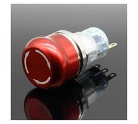 1pc 16mm Stainless Steel Metal Latching Emergency STOP Push Button Switch Button Switch