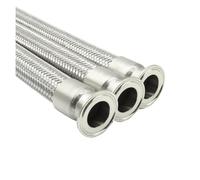 1pc 19mm Pipe OD x 1.5" Tri Clamp 304 Stainless Steel Braided Soft Tube Length 1500mm YZWRWRMKTB