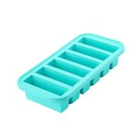 1PC 2/4/6Grid Stampo for congelatore con coperchio Scatola for la conservazione degli alimenti refrigerata Vassoio for il ghiaccio Conservazione della freschezza(Cyan-6Grid)
