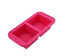 1PC 2/4/6Grid Stampo for congelatore con coperchio Scatola for la conservazione degli alimenti refrigerata Vassoio for il ghiaccio Conservazione della freschezza(Red-2Grid)