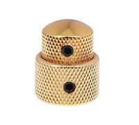 1PC 2 In 1 Manopole Di Controllo Della Miscela Del Volume Del Tono Doppio Concentrico Manopole Di Controllo Della Velocità Del Volume A Cupola Per Basso Elettrico Della Chitarra parti di chitarra(Gold