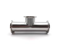 1pc 2 inch 304 Stainless Steel Low Neck Three-way Pipe Fittings Ferrule 50.5mm 64mm T Type ZGPOSQKZSC