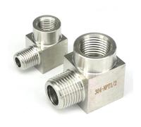 1PC 200 Bar 1/8 "1/4" 3/8" 1/2" NPT femmina a maschio raccordo a gomito in acciaio inox 304 acqua gas olio (1/4 ")