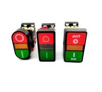 1PC 22MM/25MM ON/OFF START STOP NO/NC AS-22N Momentary Double Head Push Button Switch with Light 24V